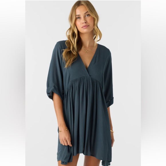 O'Neill Dresses & Skirts - Oneill Rosemary Slate Solid Dress NWT!